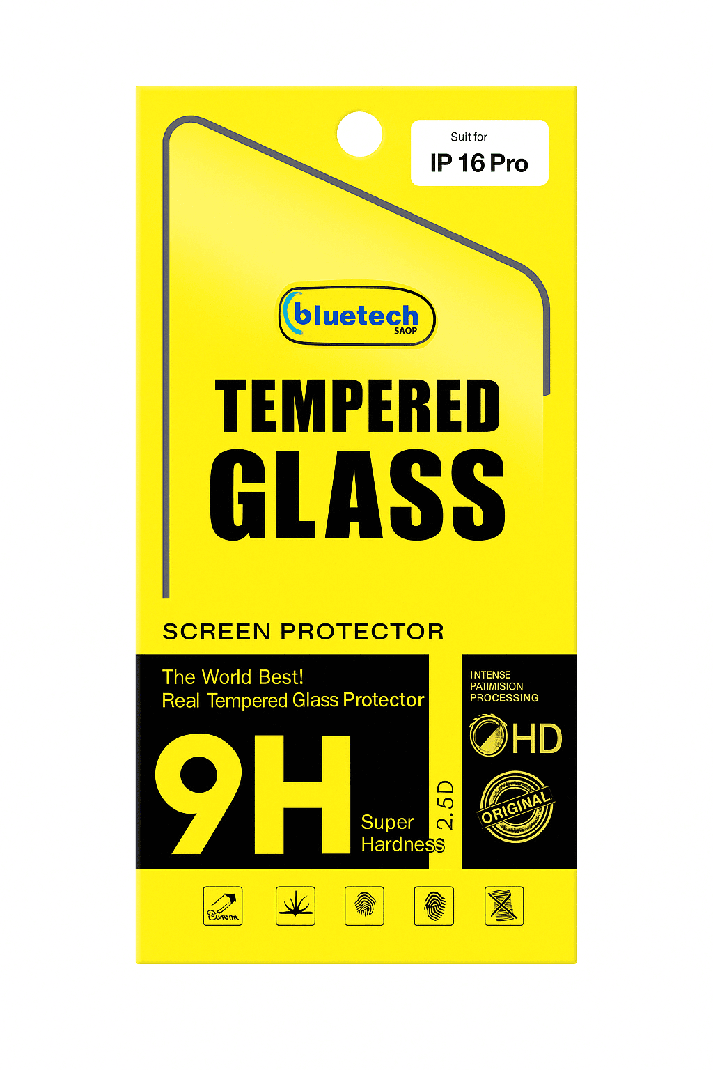 iPhone 16 Pro Tempered Glass Screen Protector