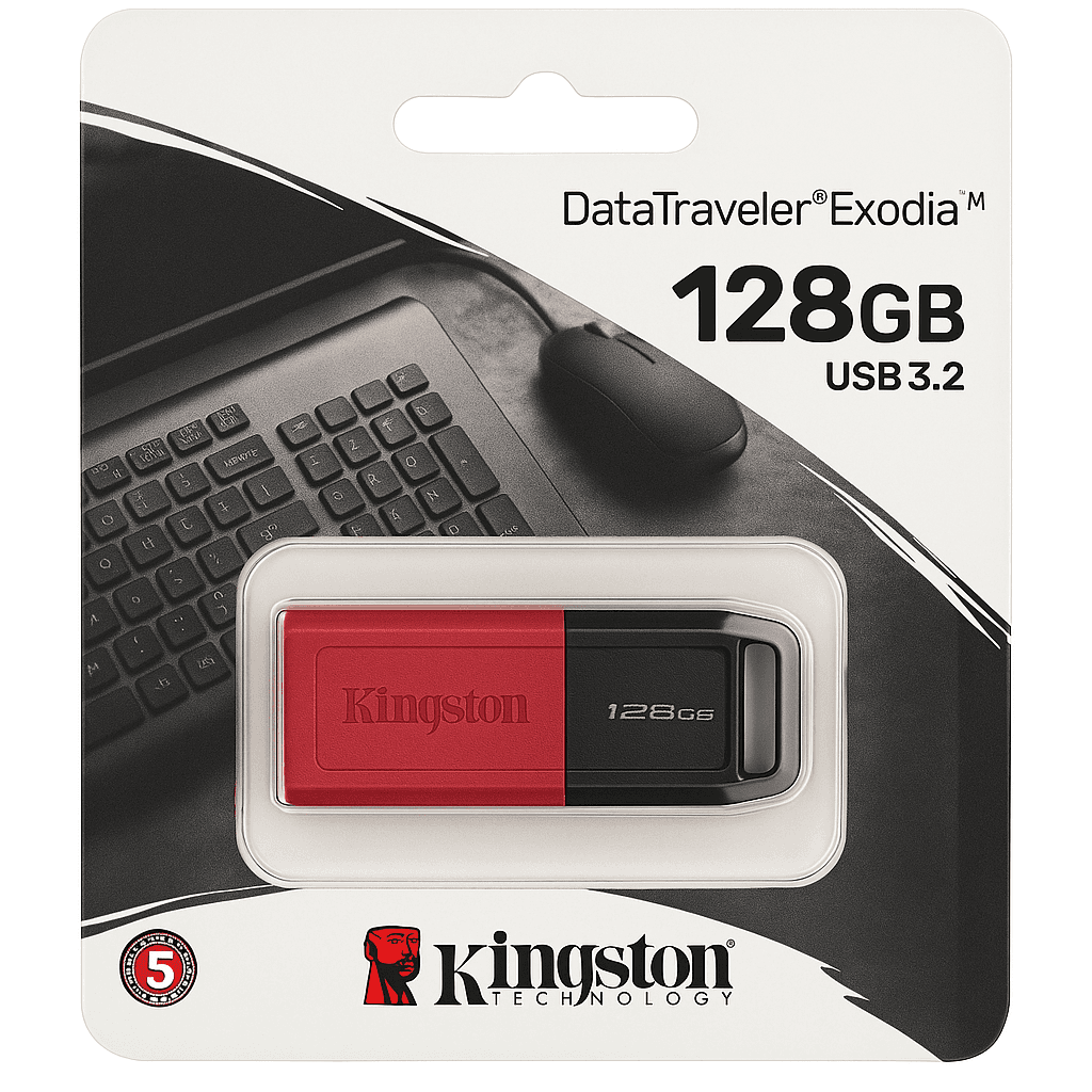 128GB DataTraveler Exodia USB 3.2 Gen 1 Flash Drive