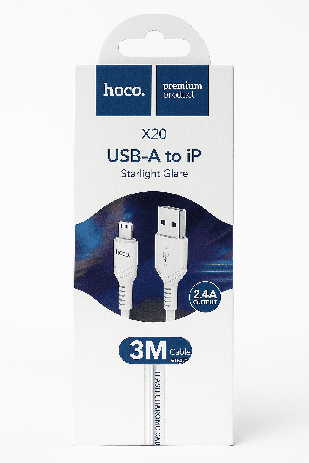 X20 Flash Charging Data Sync USB to Lightning Cable 3M