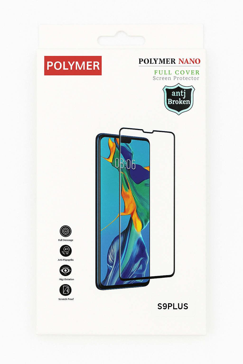 Samsung Galaxy S9 Plus Tempered Glass Screen Protector