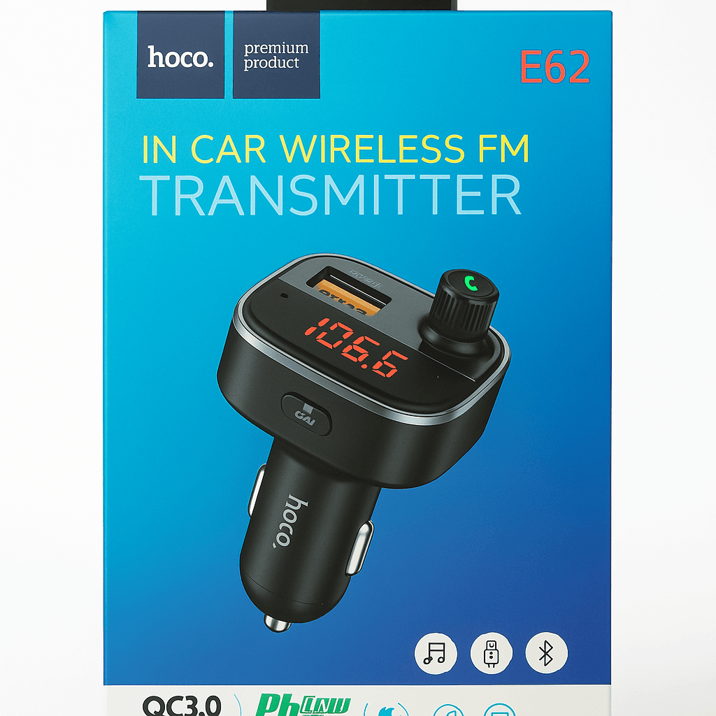 Fast PD20W+QC3.0 Bluetooth FM Transmitter & Car Charger