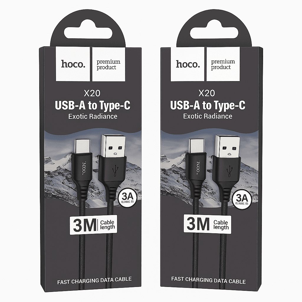 X20 Flash Charging USB-A to USB-C Data Sync Cable 3m