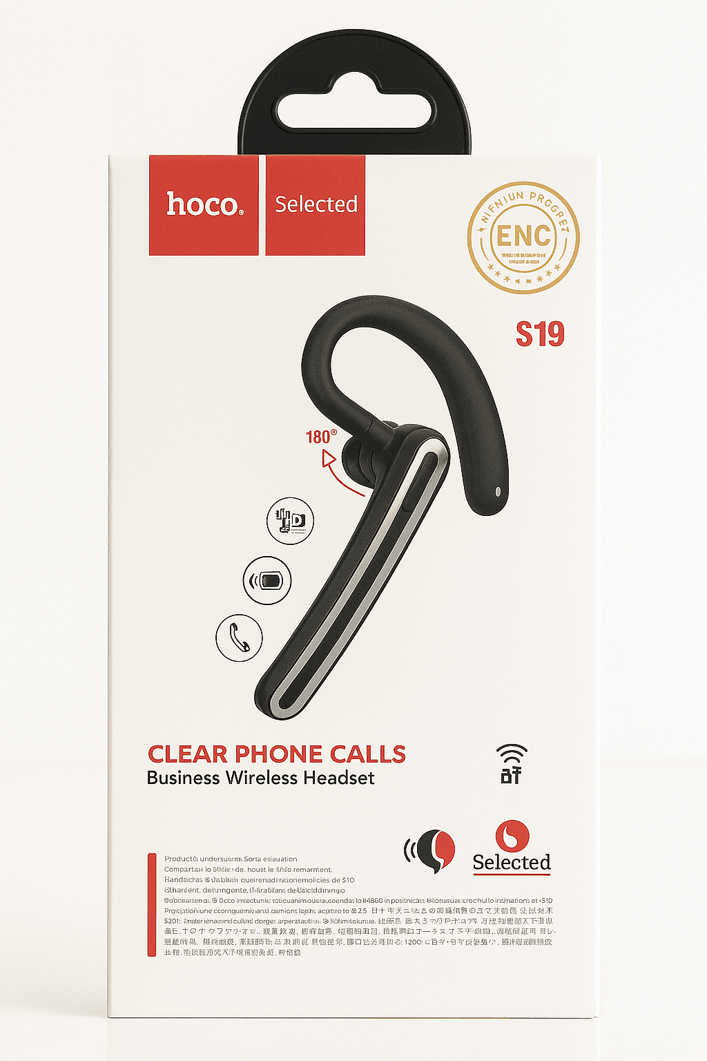 S19 ENC Noise Cancelling Bluetooth Headset