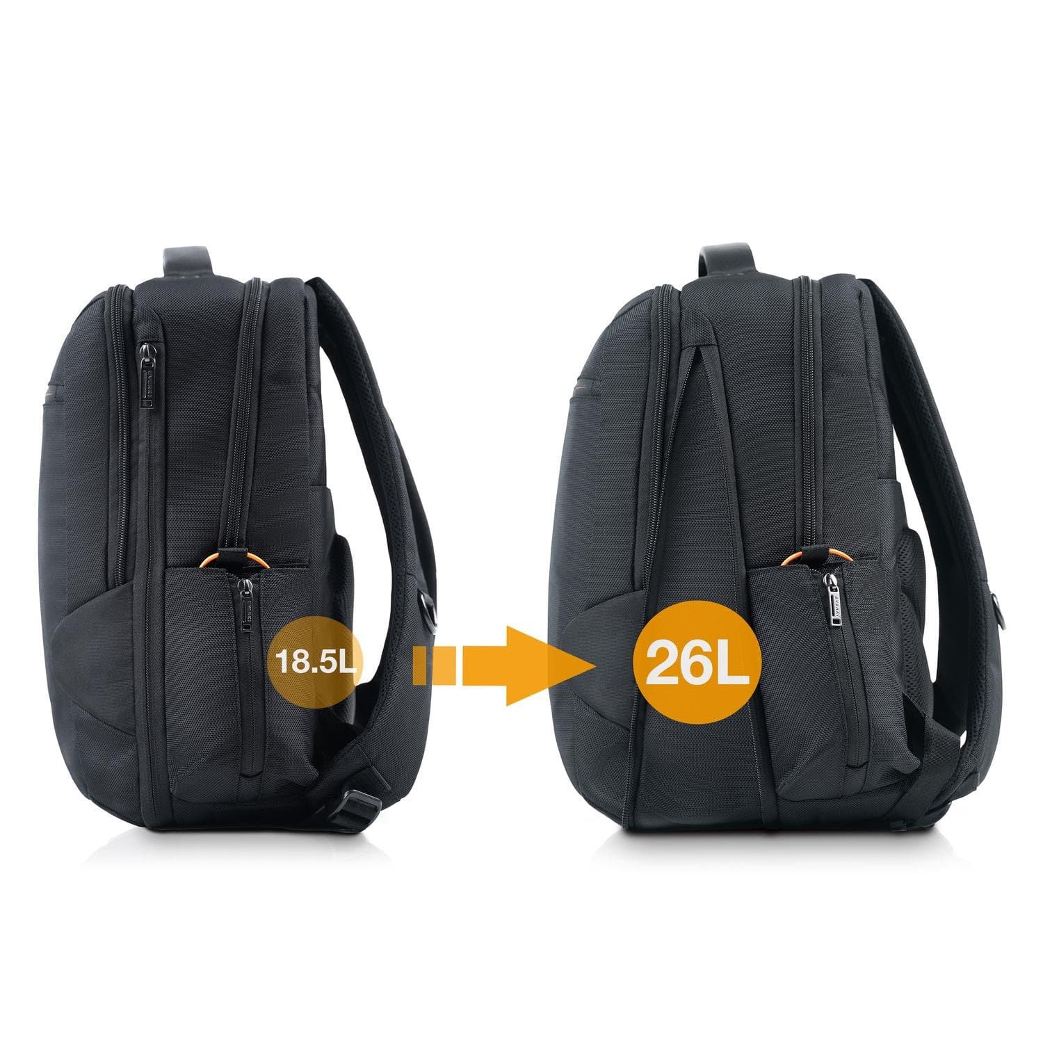 Studio ECO Expandable Laptop Backpack Black