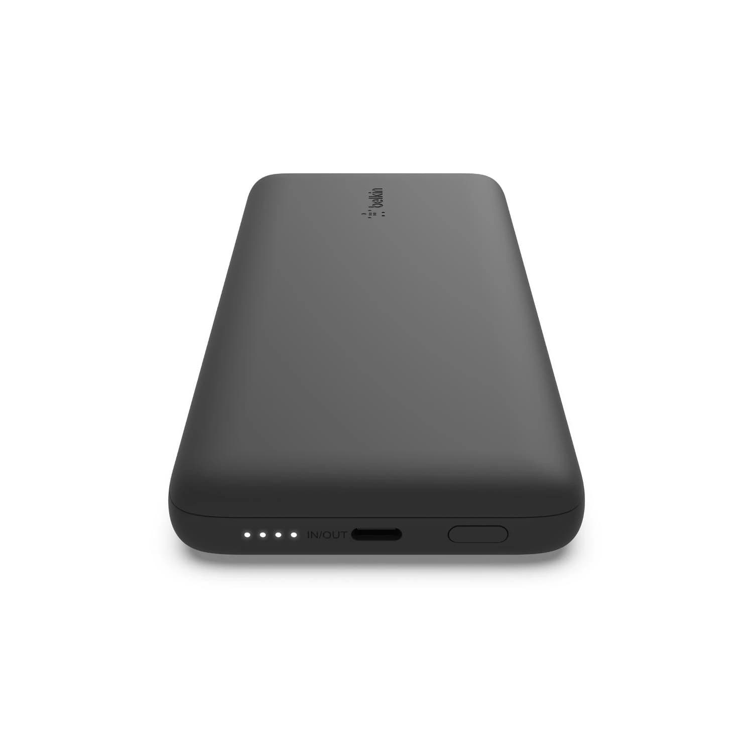 BoostCharge Plus Power Bank with Integrated Cables Black