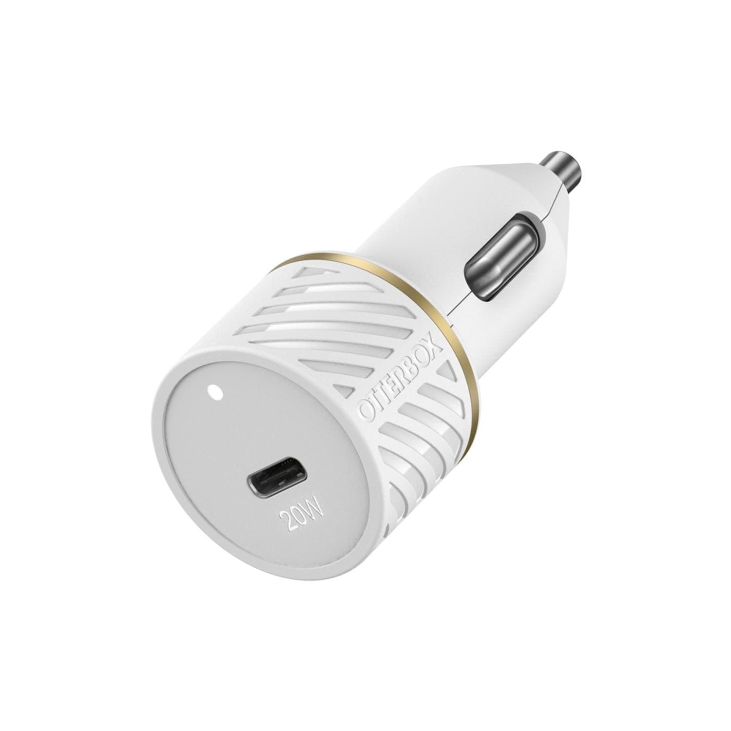 Fast Charge Power Delivery Car Charger USB-C 20W White