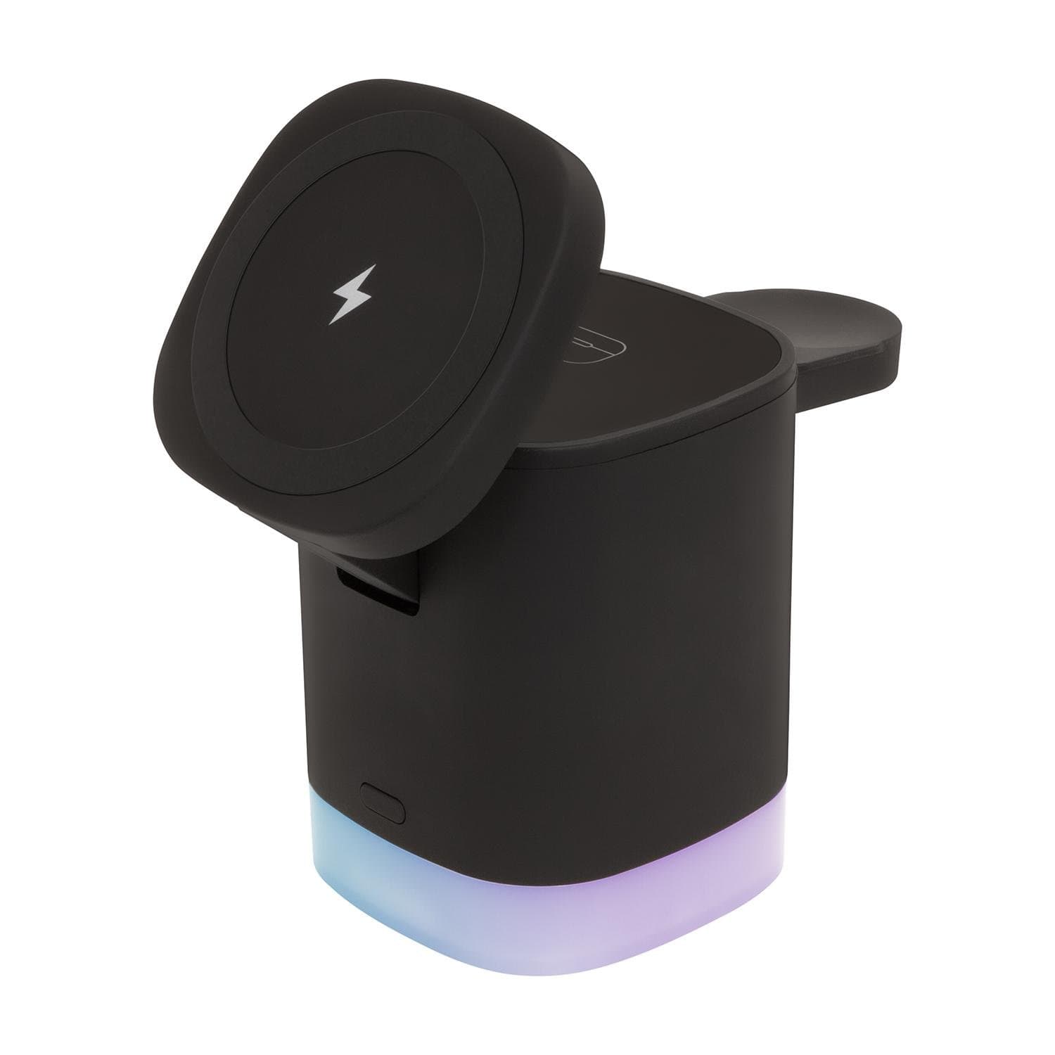 Lucid Charge LED 3-in-1 Wireless Charging MagSafe Valet Black