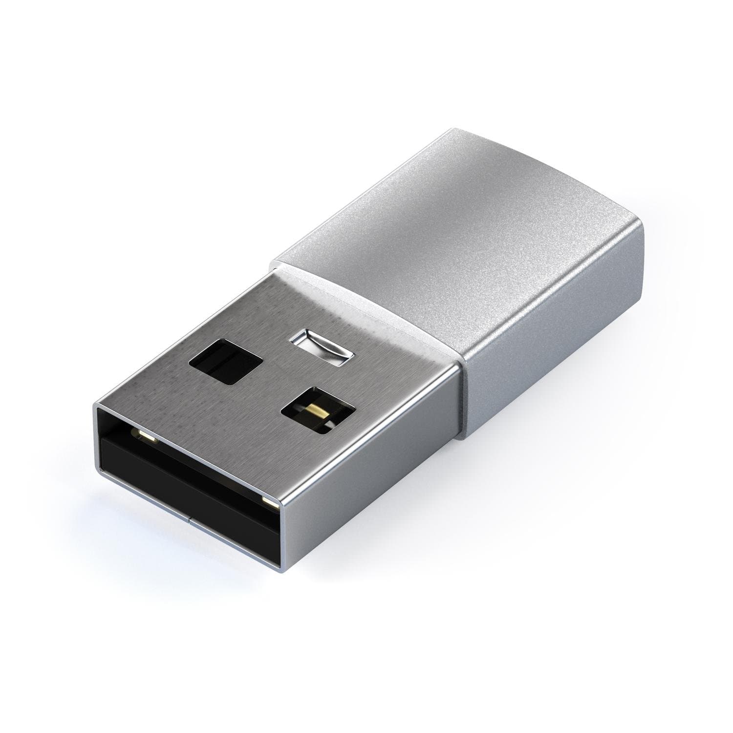 Type-A to Type-C Adapter Silver