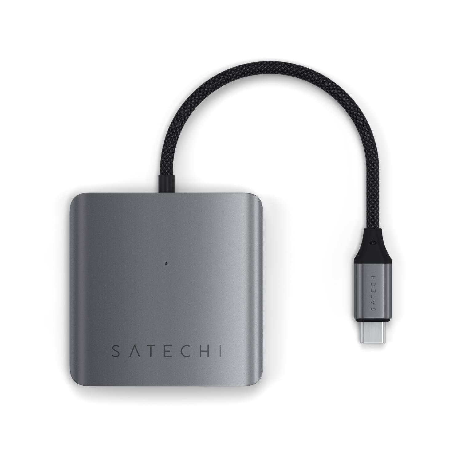 4-Port USB-C Hub with Power Delivery Adapter Space Grey
