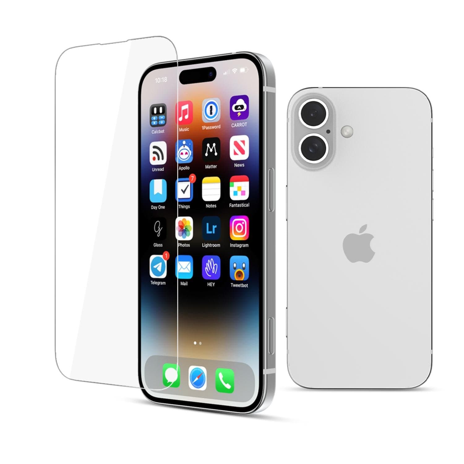 Tempered Glass Screen Protector for iPhone 16