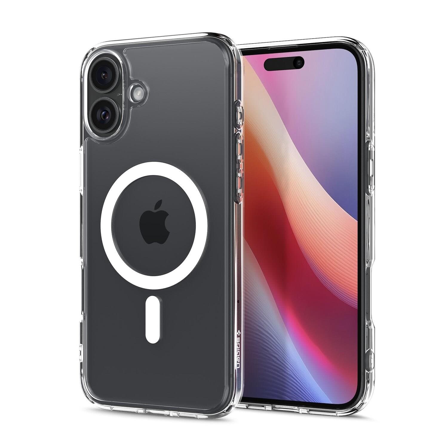 Crystal Hybrid MagFit Case White for iPhone 16