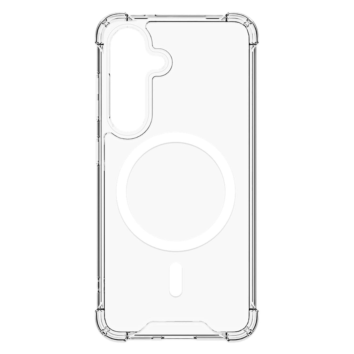DropZone Rugged Compatible with Magnets Case Clear for Samsung Galaxy S25 and Galaxy S24