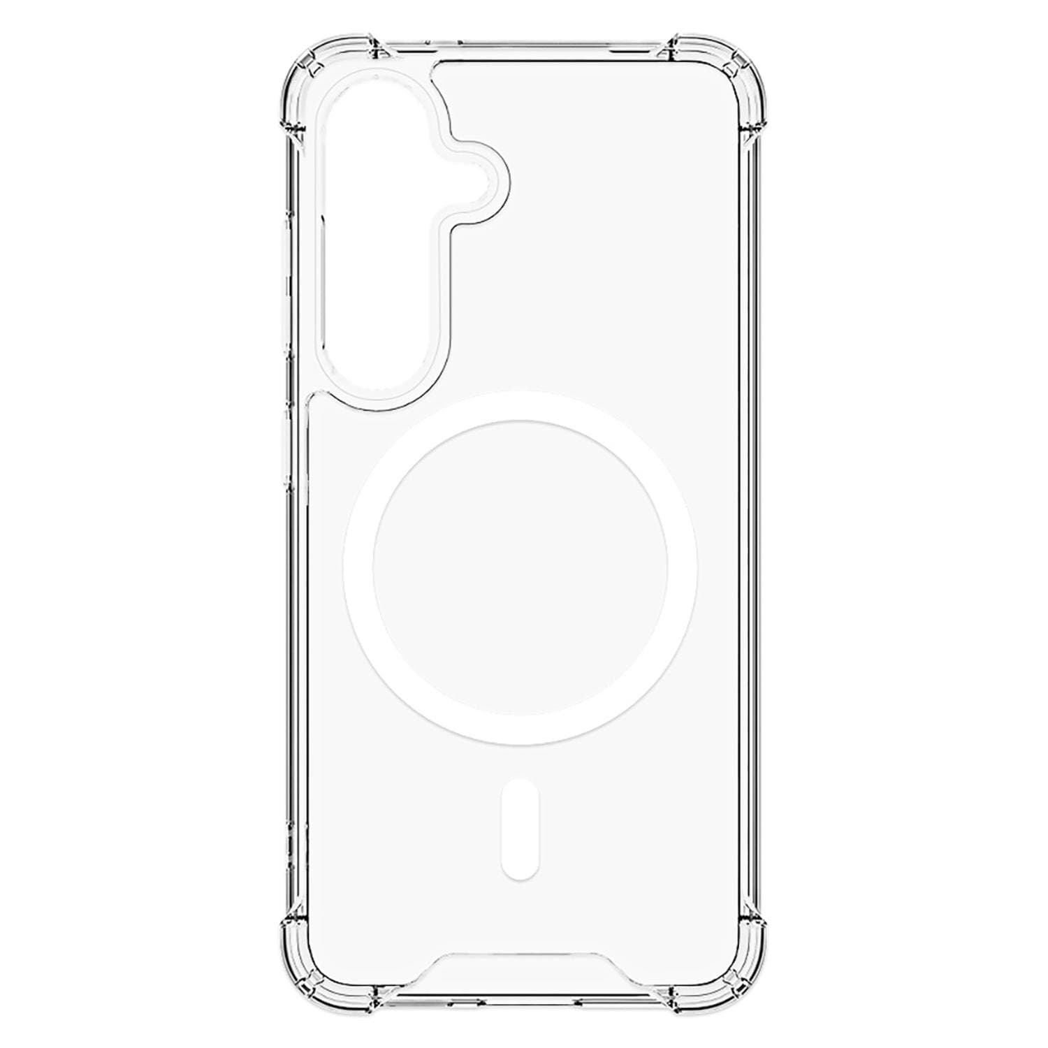 DropZone Rugged Compatible with Magnets Case Clear for Samsung Galaxy S25+ and Galaxy S24+