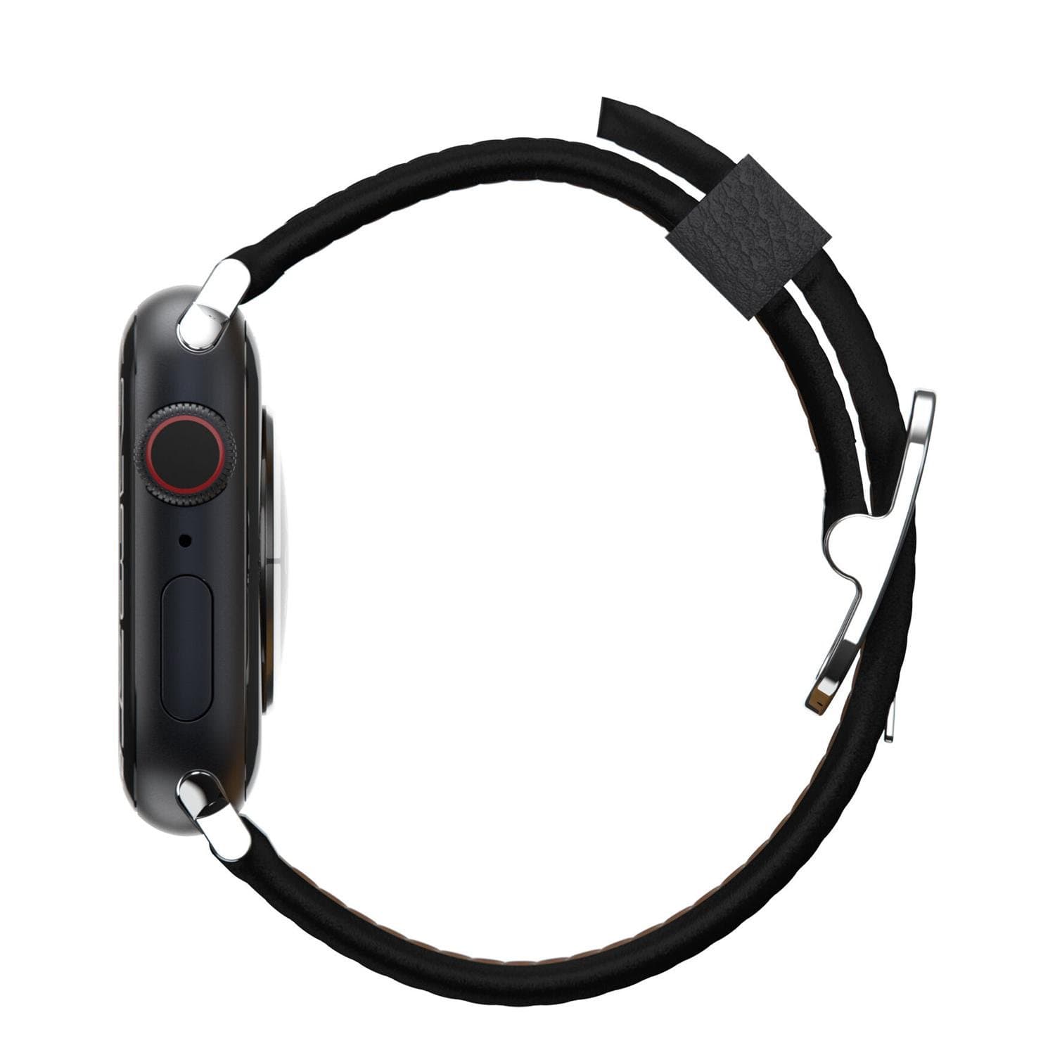 Symmetry Cactus Leather Watch Band Noir Ash for Apple Watch 45/44/42 mm