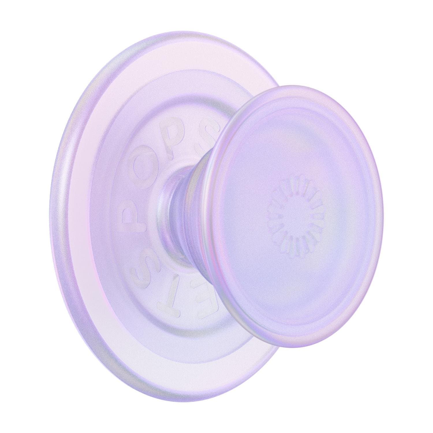 PopGrip for MagSafe Round with Adapter Ring Opalescent Clear