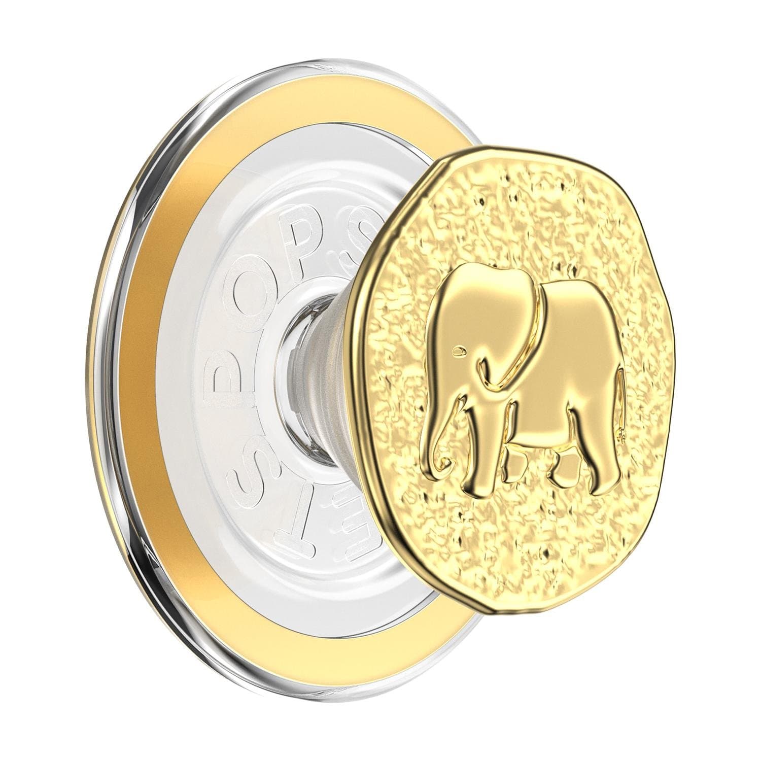 PopGrip for MagSafe Round with Adapter Ring Enamel Elephant Token