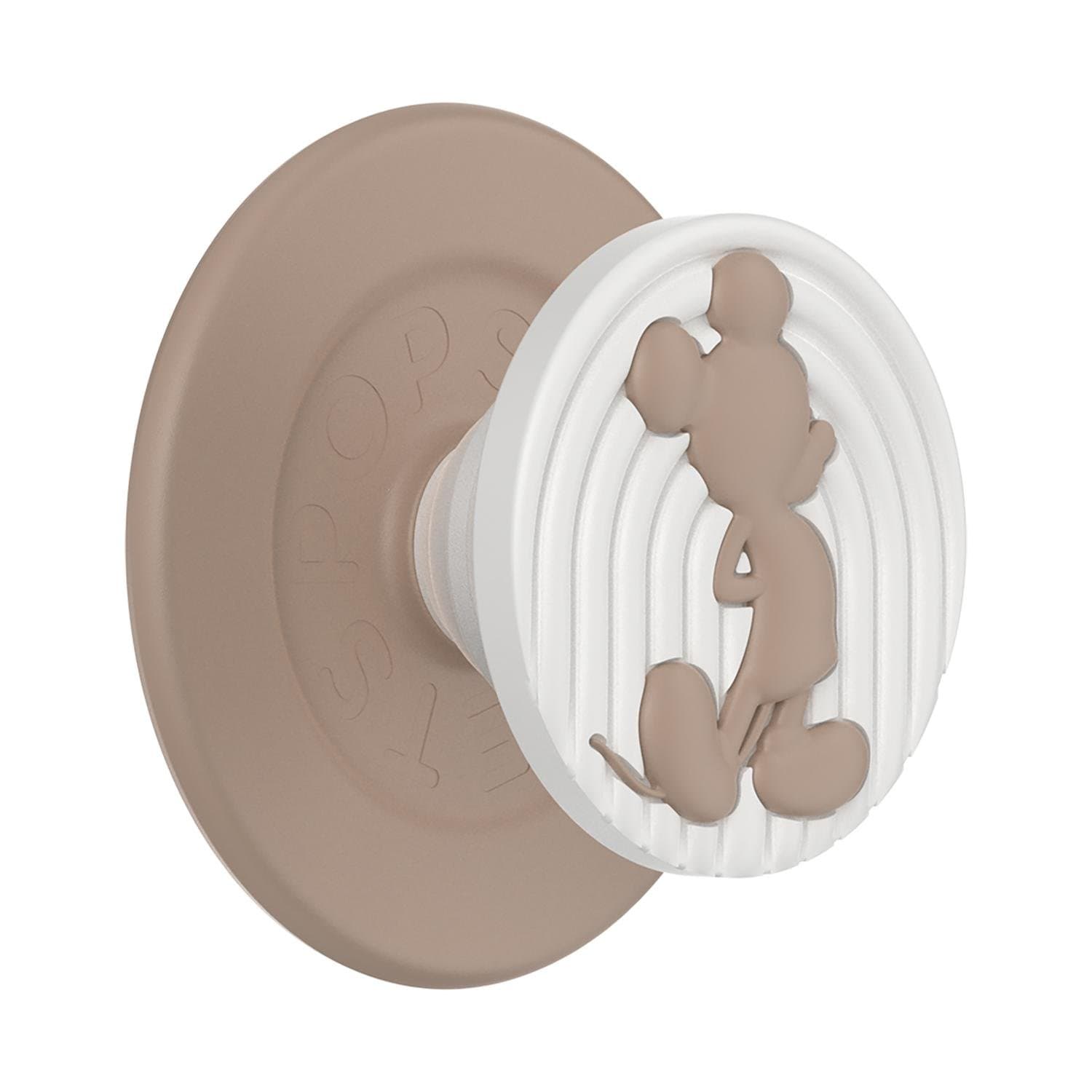 PopGrip for MagSafe Round with Adapter Ring Latte Mickey