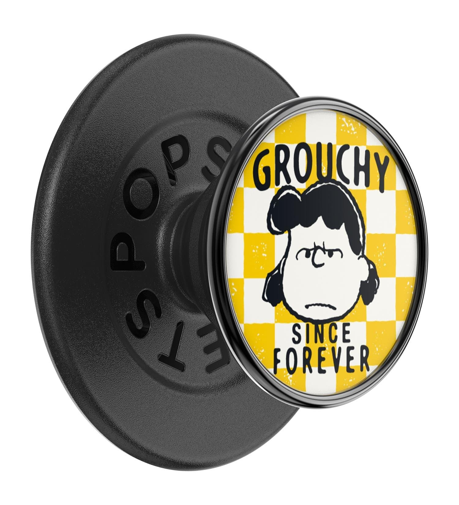 PopGrip for MagSafe Round with Adapter Ring Enamel Grouchy Lucy